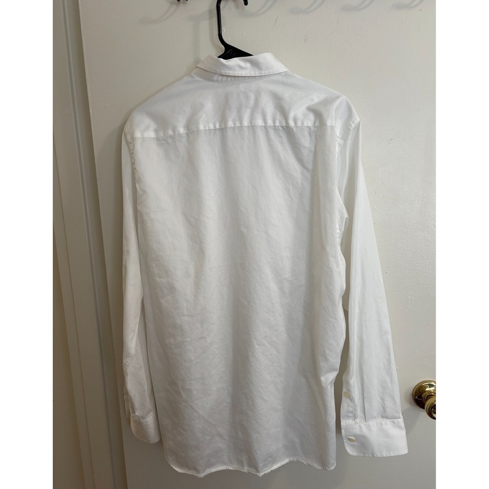 Stantt Forsyth White Button Down Shirt Mens Medium Cotton Dress Shirt - Picture 2 of 8